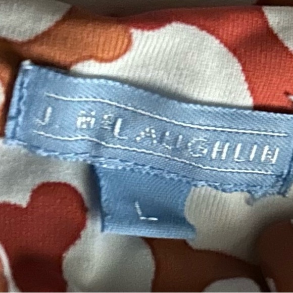 Coral Print J McLaughlin Halter Neck Top - Picture 7 of 9